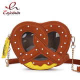 Novel Bread Shoulder Chain Bag for Women Small Crossbody Bag Girls' Purses