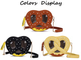 Novel Bread Shoulder Chain Bag for Women Small Crossbody Bag Girls' Purses