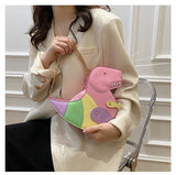 Dinosaur Style Shoulder Bag for Women Chain Crossbody Clutch Bag