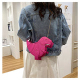 Dinosaur Style Shoulder Bag for Women Chain Crossbody Clutch Bag