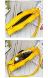 Yellow Taxi Shape Shoulder Bag for Women Cartoon Purses and Handbags