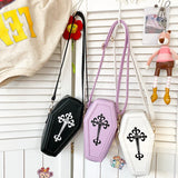 Coffin Shape Halloween Handbag Crossbody Bag