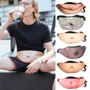 Dad Bag Dad Bod Waist Bags Beer Fat Hairy Belly Fanny Pack