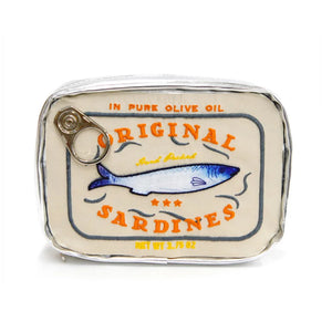 Retro Canned Sardines Makeup Bag - Travel Cosmetic Pouch