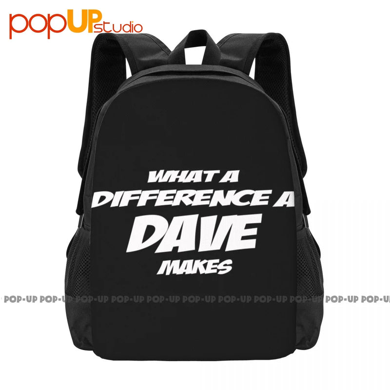 Funny Dave Makes Slogan Joke Backpack - Large Travel Bag
