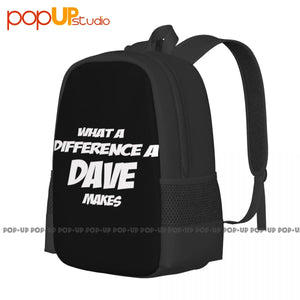 Funny Dave Makes Slogan Joke Backpack - Large Travel Bag