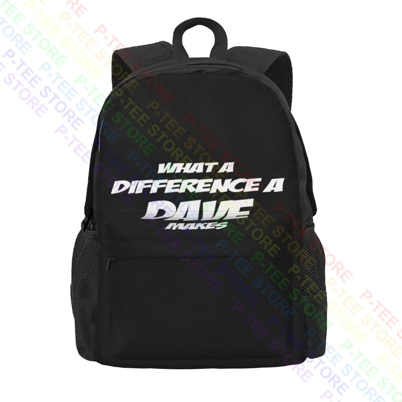 Funny Dave Makes Slogan Joke Large Backpack