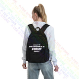 Funny Dave Makes Slogan Joke Large Backpack