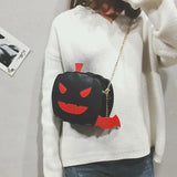 Women Ladies Pumpkin Bag Halloween Cross Body Bag PU Bags