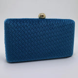 Nuphia Women Velvet Clutch Evening Bag Wedding Party Rhinestone Handbag