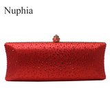 Nuphia Women Crystal Clutches Evening Bags Wedding Bag Bridal