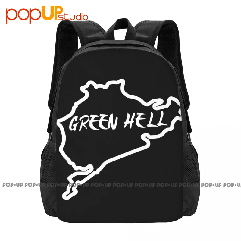 Nurburgring Green Racing Backpack Large Capacity