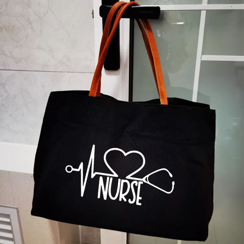 Nurse Canvas Tote Bag Work Beach Bag