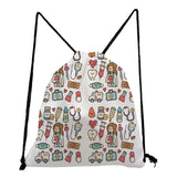 Nurse Drawstring Bag Casual Child Backpack Cartoon Teenager Bookbag