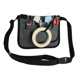 Nurse Organizer Belt Fanny Pack 13-Pocket Waist Bag Scissors Care Kit Bum Bag