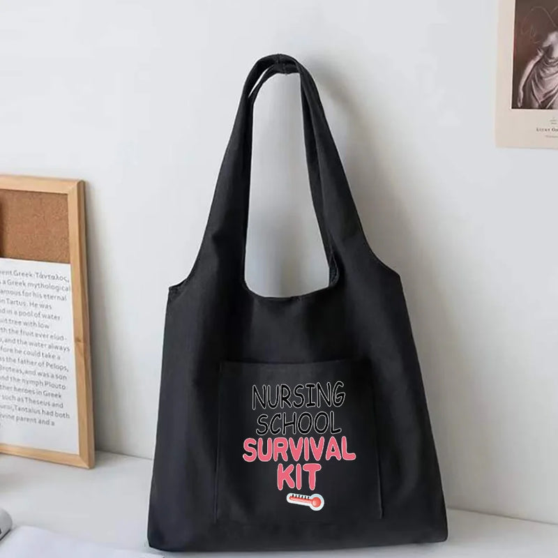 Nurse Pattern Canvas Bag Artistic Vest Bag Women Shoulder Bag