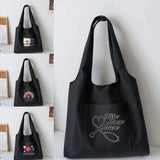 Nurse Pattern Canvas Bag Artistic Vest Bag Women Shoulder Bag