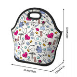 Nursing Pattern Neoprene Lunch Box for Women