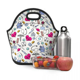 Nursing Pattern Neoprene Lunch Box for Women