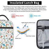 Nurse Pattern Insulated Lunch Bag Leakproof Cooler