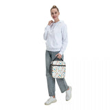 Nurse Pattern Insulated Lunch Bag Leakproof Cooler