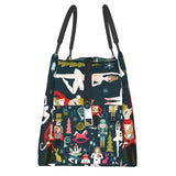 Nutcracker Ballet Dancer Lunch Bag Insulated Portable Cooler Thermal Food Box