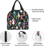 Nutcracker Ballet Xmas Dance Lunch Bag Portable Reusable Insulated Box