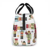 Nutcracker Christmas Tree Star Lunch Cooler Tote Bag with Ice Pack