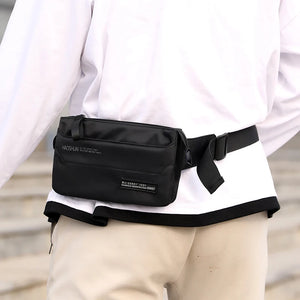 Waterproof Nylon Waist Bag for Men and Women - 4 Pockets