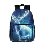Wolf Animals 3D Nylon Backpack 16 Inch Bookbag Large Capacity Travel Bag