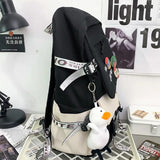 Nylon Backpack Waterproof School Bags for Teenagers Girls Boys Patchwork
