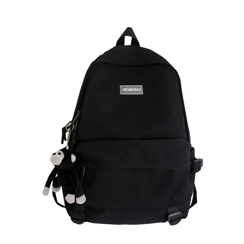 Nylon Backpack For Women School Shoulder Bag Bagpack