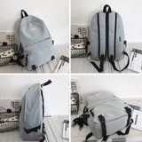 Nylon Backpack For Women School Shoulder Bag Bagpack