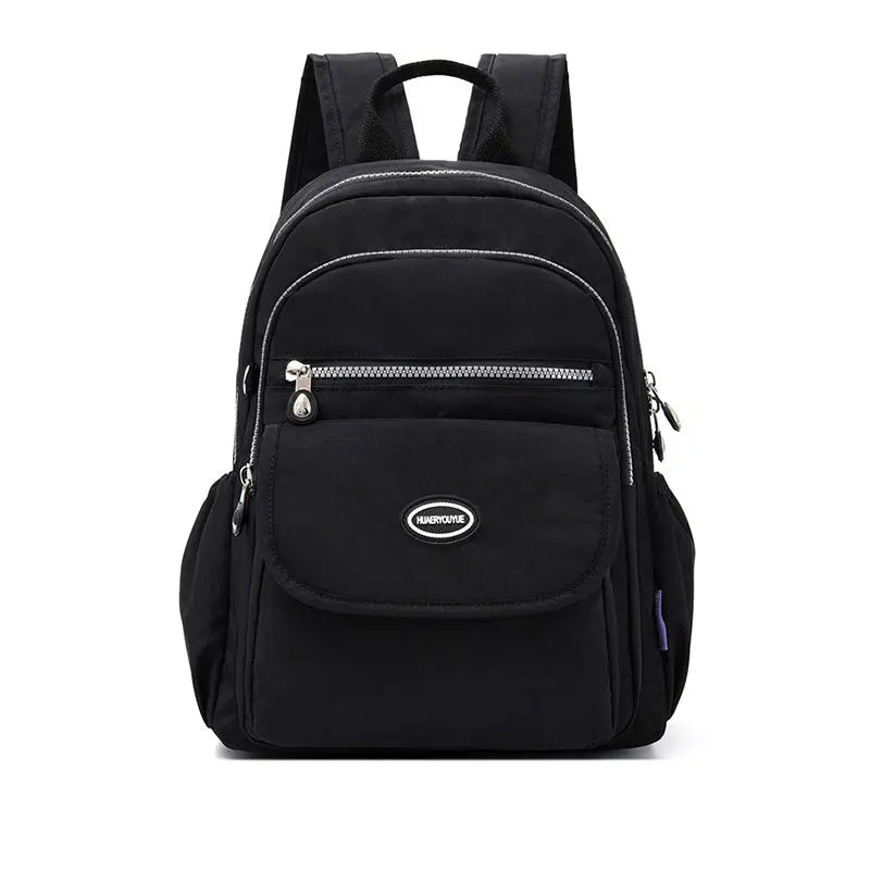 Waterproof Nylon Backpack Women Travel School Shoulder Bags