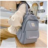Waterproof Nylon Backpack for Teen Girls