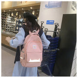 Waterproof Nylon Backpack for Teen Girls