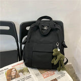 Nylon Backpack School Bag For Teenage Girl Shoulder Women Waterproof Bag