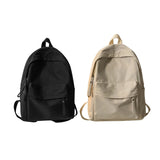 Nylon Backpack Large Capacity Laptop Shoulder Bag Teens Schoolbag