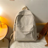 Nylon Backpack Large Capacity Laptop Shoulder Bag Teens Schoolbag