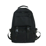 Nylon Backpack Solid Shoulder Bag Casual Women Backpack