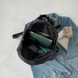 Nylon Backpack Women Cotton Feather Down School Backpack Purse Medium Metallic