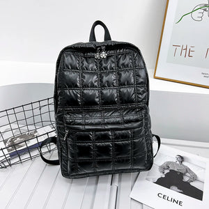 Nylon Backpack Women School Backpack Purse Medium