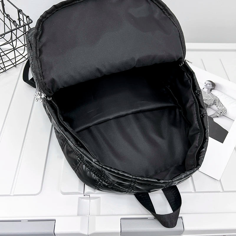 Nylon Backpack Women School Backpack Purse Medium