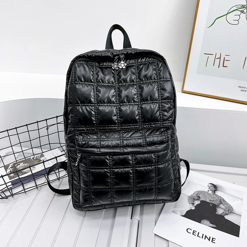 Nylon Backpack Women School Backpack Purse Medium