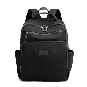 Nylon Backpack Women's Large-Capacity Travel Rucksack Water-Repellent Schoolbag