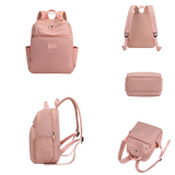 Nylon Backpack Women's Large-Capacity Travel Rucksack Water-Repellent Schoolbag
