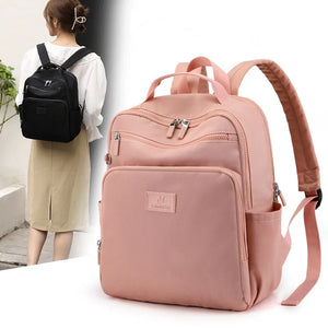 Nylon Backpack Women's Large-Capacity Travel Rucksack Water-Repellent Schoolbag