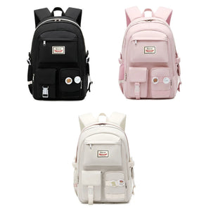 Nylon Backpack for Teen Girls Student School Bag Bookbag Travel