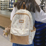 Large Capacity Nylon Backpack for Women, Student Travel Rucksack