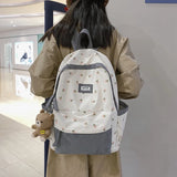 Large Capacity Nylon Backpack for Women, Student Travel Rucksack
